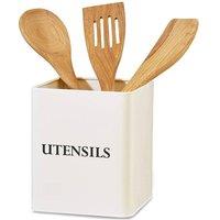 Andrew James Vintage Utensils Holder in Cream