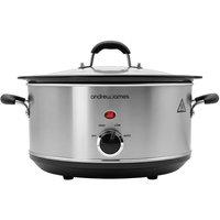 Andrew James 3.5L Premium Slow Cooker in Silver