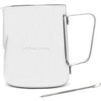 Andrew James 350ml Milk Jug with Art Pen in Silver