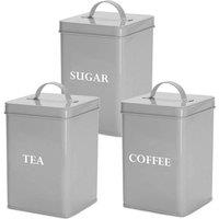 Andrew James Vintage Canisters in Grey