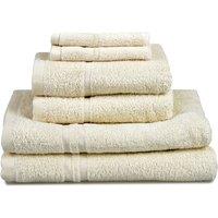 Allure Bath Fashions Hotel Essentials Cotton 6 Piece Towel Set in Cream