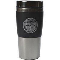 Celtic FC Executive Metallic Travel Handleless Mug in Black