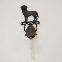 KDMD Cast iron doorbell dog design in Brown