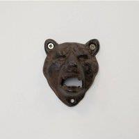 KDMD Cast iron bear bottle opener in Brown