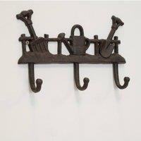 KDMD Cast Iron Garden Coat Hook in Brown