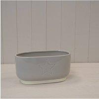 KDMD Warm Grey Debossed Star Trough
