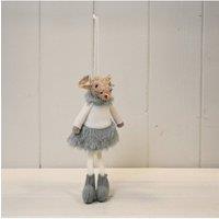 KDMD Grey Hanging Fabric Mouse with Skirt