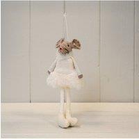 KDMD White Hanging Fabric Mouse with Skirt
