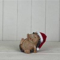 KDMD Brown & Red Polyresin Hedgehog Decoration - Small