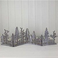 KDMD Grey Wooden Christmas Scene Display