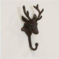 KDMD Cast Iron Stag Hanger in Brown