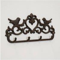 KDMD Cast Iron Bird Coat Hanger in Brown