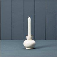 KDMD White Compact Ceramic Candle Holder