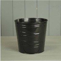 KDMD Zinc Rustic Black Indoor Plant Pot 20cm