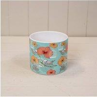 KDMD Teal & Multicolour Vintage Floral Bird Cage Pot - 11mm