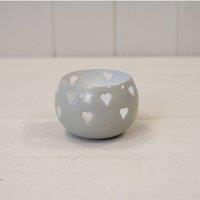 KDMD Grey Votive with Heart Design