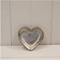 KDMD Silver Petite Heart Shape Plate