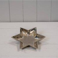 KDMD Silver Festive Star Shape Plate - 17mm