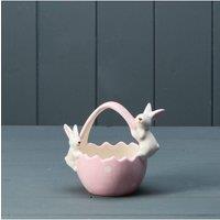 KDMD Ceramic Pink Posy Basket