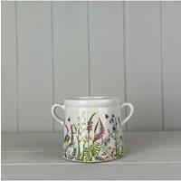 KDMD Rustic Meadow Design Pot - 10mm in White
