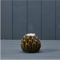 KDMD Green Ceramic Flower Tealight