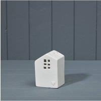 KDMD Ceramic Tealight House in White