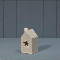 KDMD Cream Classic Ceramic House Tealight in Beige
