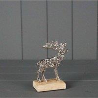 KDMD Silver Classic Rustic Metal Reindeer