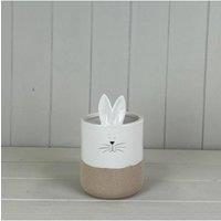 KDMD Whimsical Ceramic White Rabbit Pot - 18mm