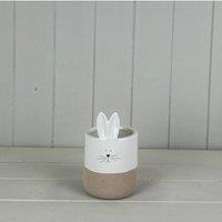 KDMD Whimsical Ceramic White Rabbit Pot - 14mm