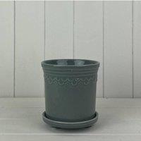 KDMD Grey Timeless Subtle Saucer Pot