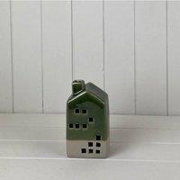 KDMD Green Charming Ceramic House Decoration with LED