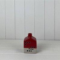 KDMD Charming Ceramic House Decoration with LED - 12mm in Red
