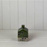 KDMD Green Festive Ceramic House Decoration with LED