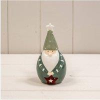 KDMD Dark Festive Green Ceramic Gonk Decoration in Dark Green