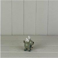KDMD Light Green/white Ceramic Hanging Reindeer Decoration in Light Green