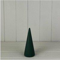 KDMD Green Ceramic Tree Decoration - 16mm in Dark Green
