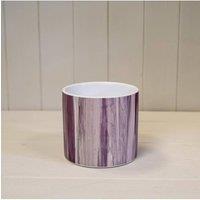 KDMD Charming Subtle Wood Grain Pot in Purple