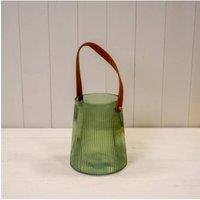 KDMD Vintage Green Glass Lantern