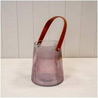 KDMD Amethyst Glass Lantern in Purple