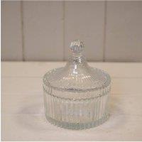 KDMD Clear Glass Decorative Jar