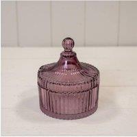 KDMD Amethyst Glass Decorative Jar in Purple