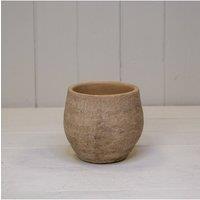 KDMD Classic Compact Cement Planter in Brown