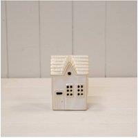 KDMD Stoneglazed Ceramic LED house. 6 hour timer in Off-White