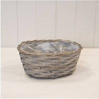 KDMD Oval Greywashed Trough in Grey