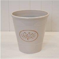 KDMD Cream Round Love Heart Tree Plastic Planter 5.6LTR