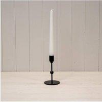 KDMD Small Black Single Candle Holder with Ball Detail