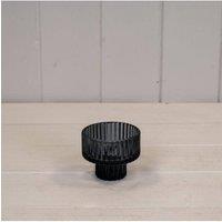 KDMD Cool Grey Glass Candle Holder