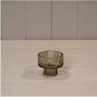 KDMD Smokey Brown Glass Candle Holder - 5mm