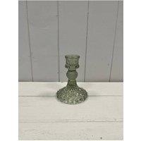 KDMD Vintage Green Glass Candle Holder - Large